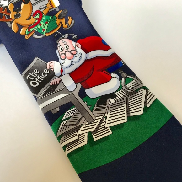 Vintage Hallmark Christmas Mens Tie Office Boss - Picture 3 of 8